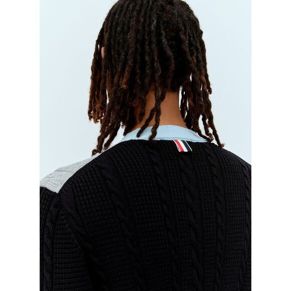 THOM BROWNE Cable Knit Cardigan - Picture 5 of 6